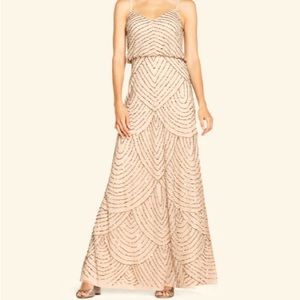 Adrianna Papell Beaded Art Deco Dress